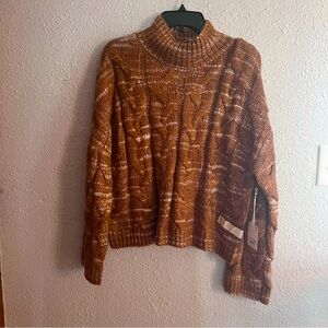 a.n.a Cable Knit Tan Sweater